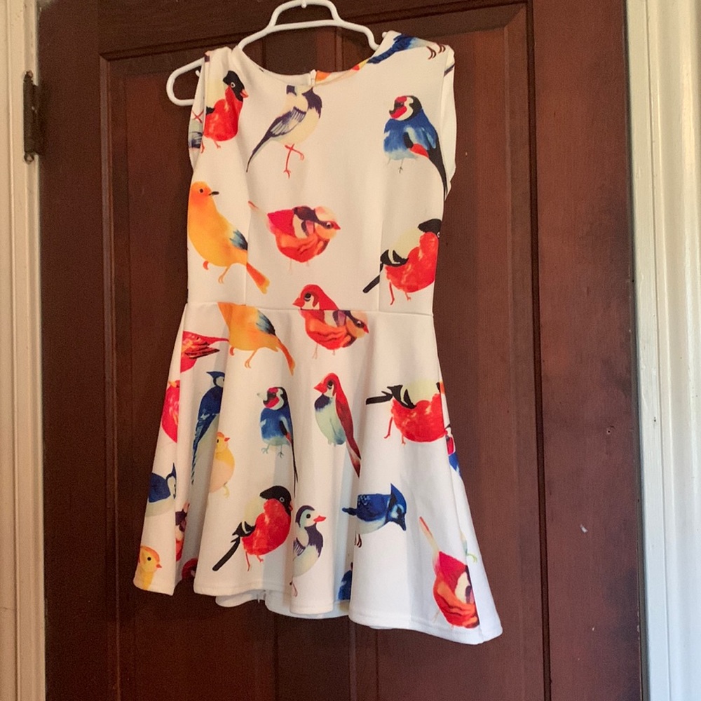 Amri Brand Dress w/ Colorful Birds